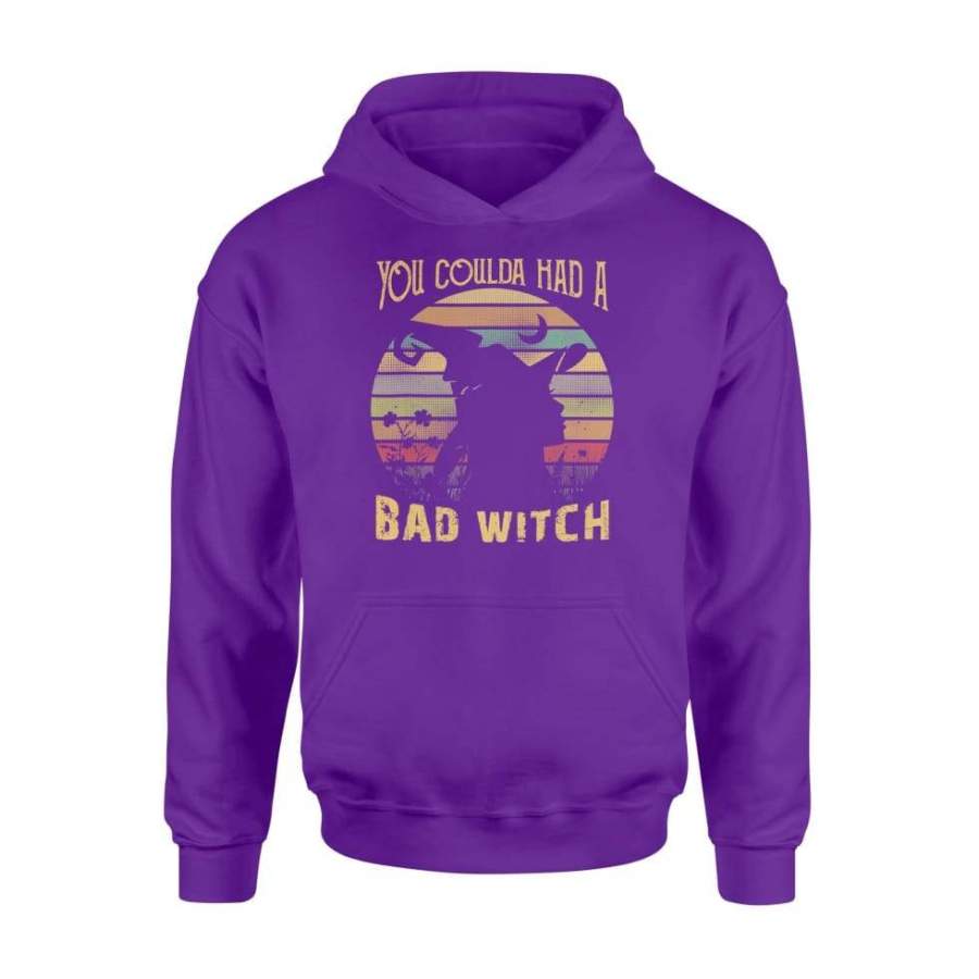 You Coulda Had A Bad Witch Halloween Funny Gift Awesome Halloween Costume Graphic Design Digital Printed Shirt – Standard Hoodie