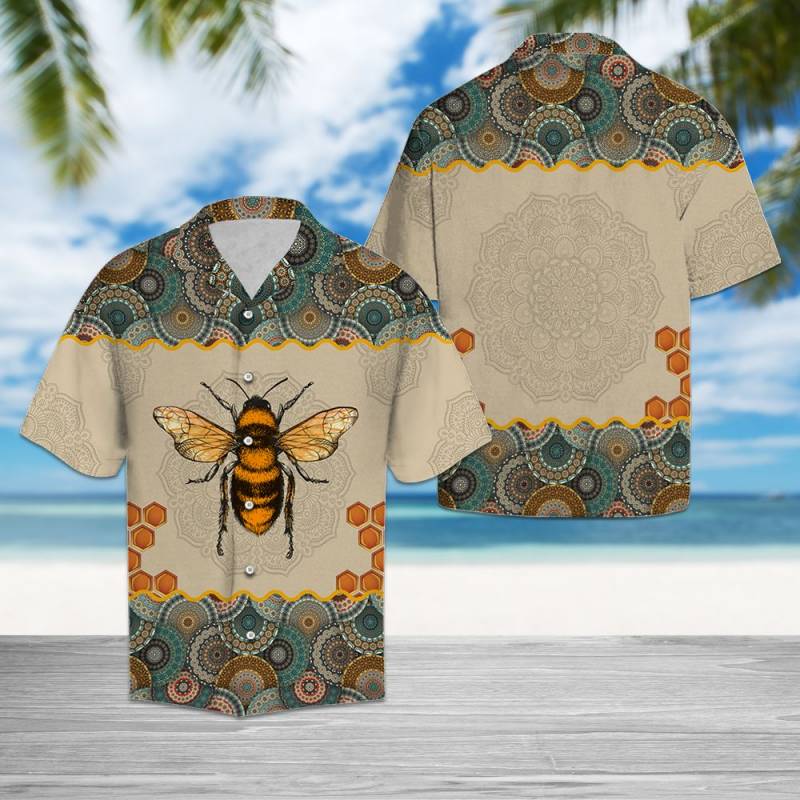 Bee Mandala Hawaii Shirt Ha100080