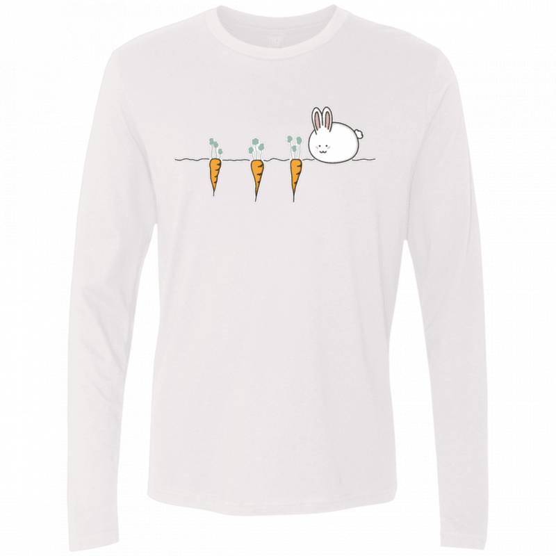 Kawaii Rabbit and Carrots Men’s Premium Long Sleeve