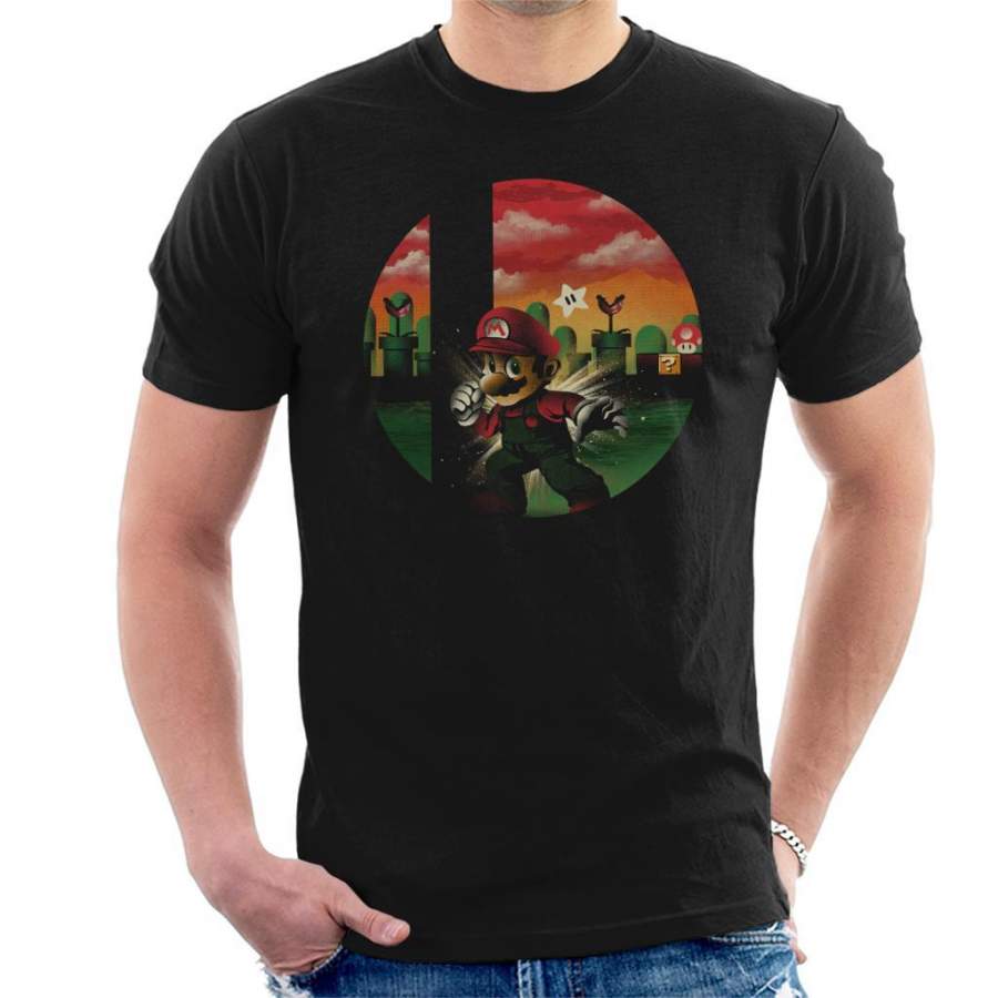 Smash Bros Super Mario Men’s T-Shirt