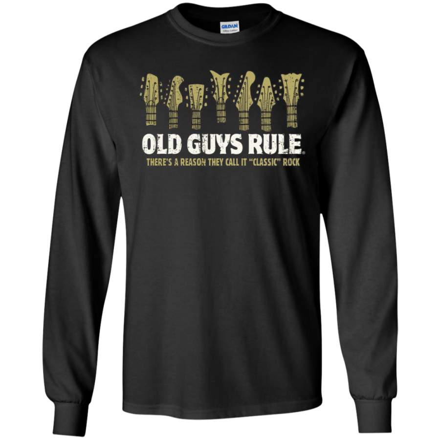 Old Guys Rule Men’s Classic Rock Long sleeves T-Shirt