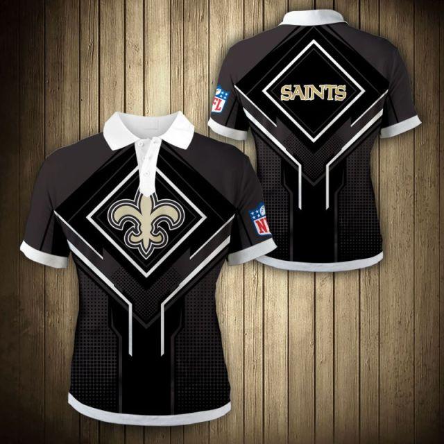 New Orleans Saints Square Lattice Polo Shirt