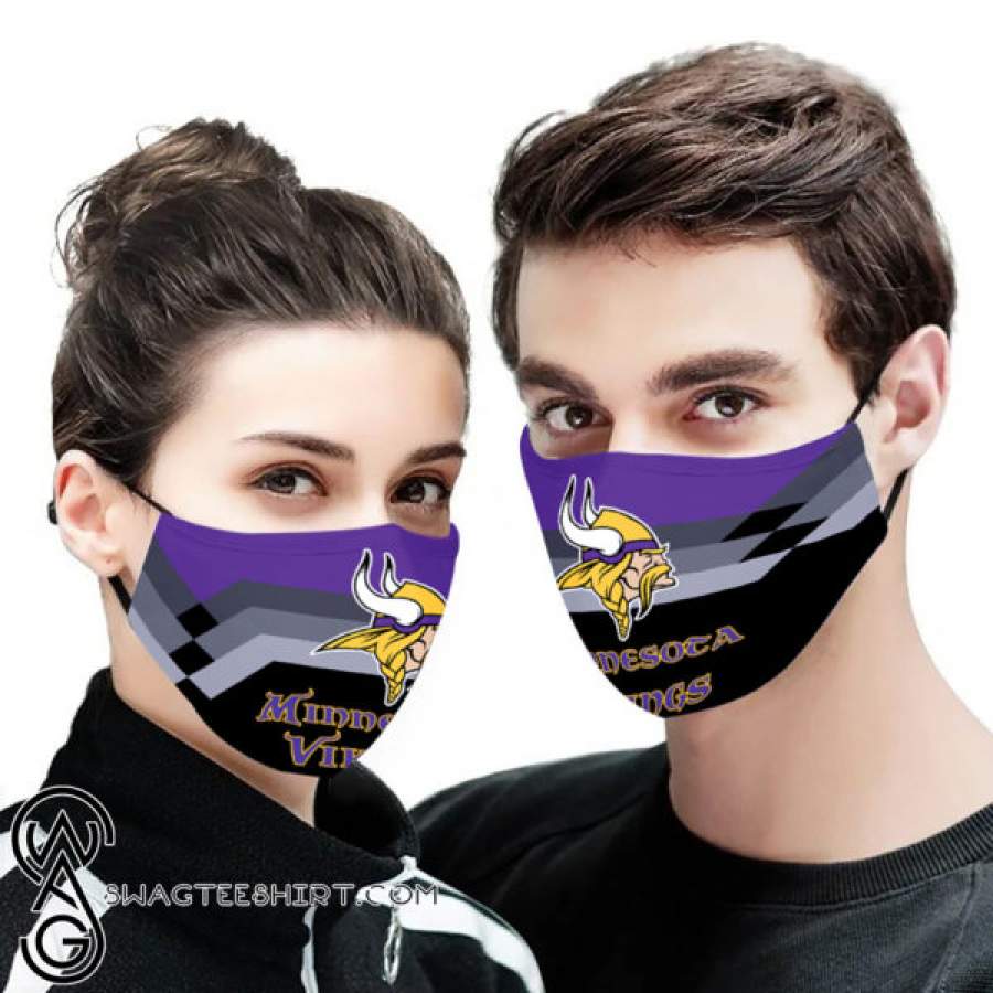 Minnesota vikings all over printed face mask – maria