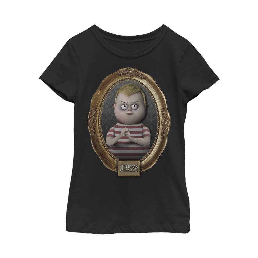 Addams Family Girl’s Pugsley Classic Frame  T Shirt