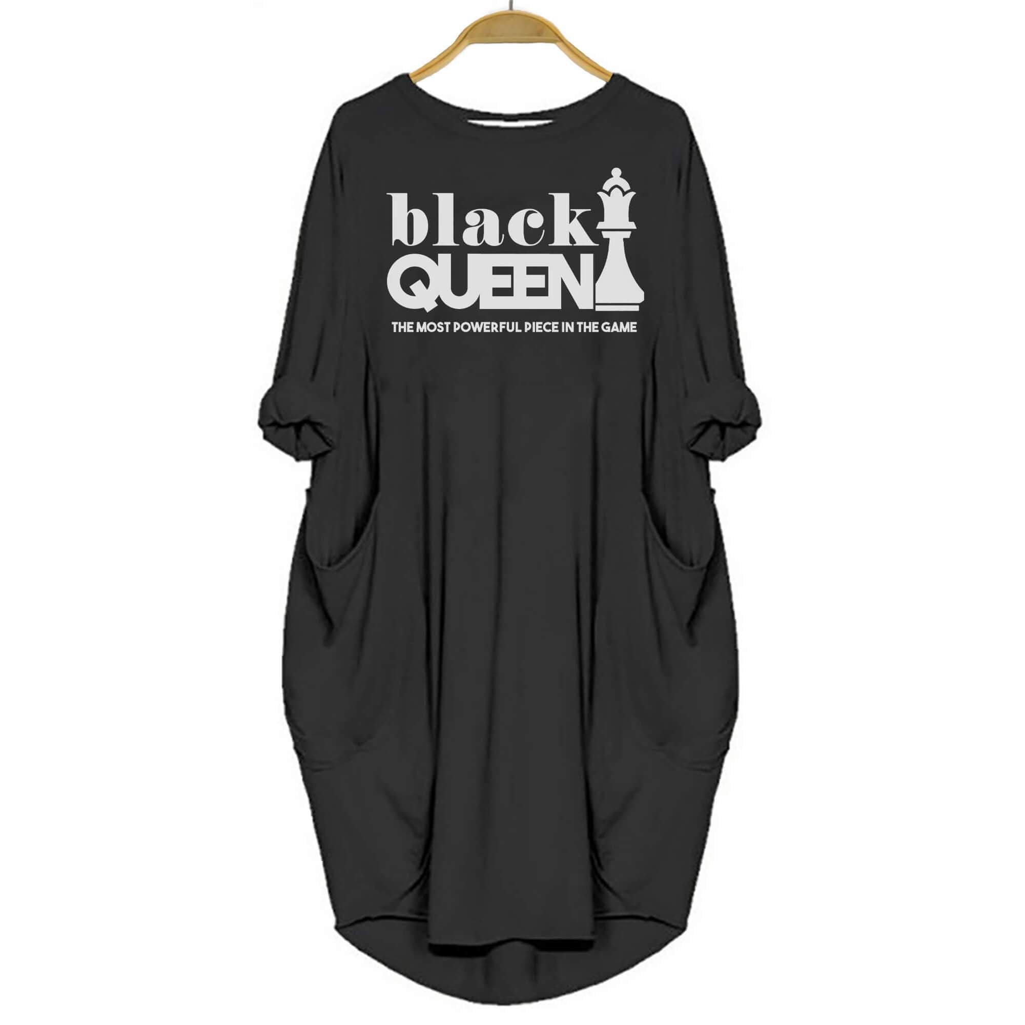 Black Queen Shirt Most Powerful Piece In Game Dress for Melanin Women Melanin Women Black History Month