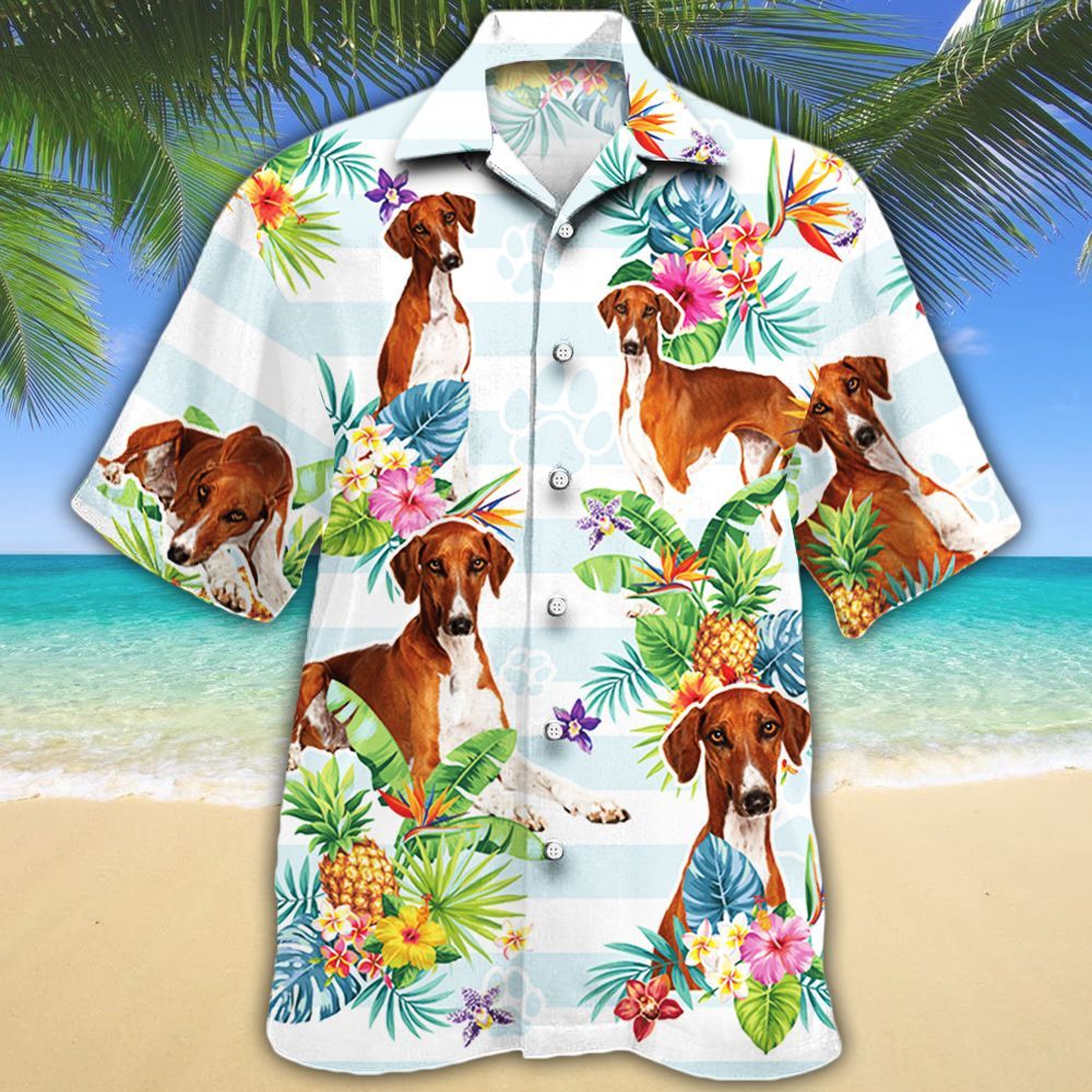 Azawakh Dog Lovers Tropical Flower Hawaii Shirt Ha66135