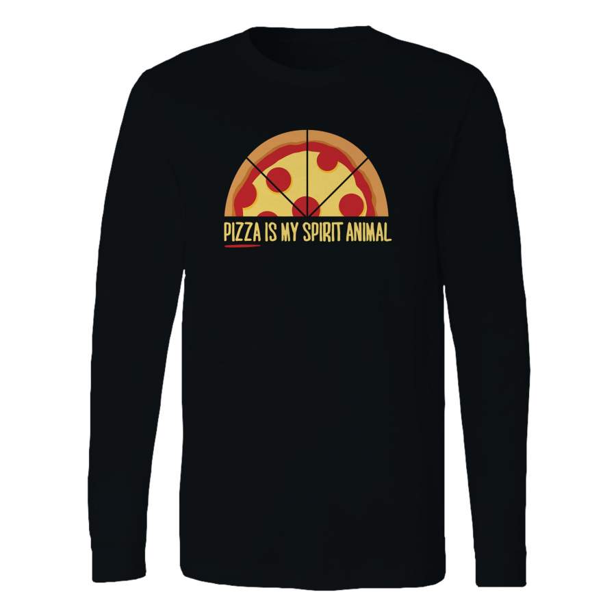 Pizza Is My Spirit Animal Long Sleeve T-Shirt Tee