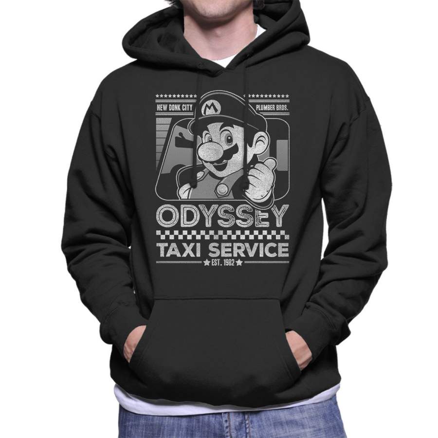 Super Mario Odyssey Taxi Service Men’s Hooded Sweatshirt