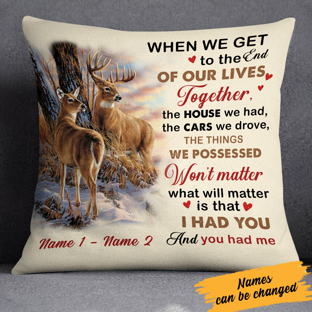 Personalized Hunting Couple Pillow Jn41 26O34 (Insert Included)