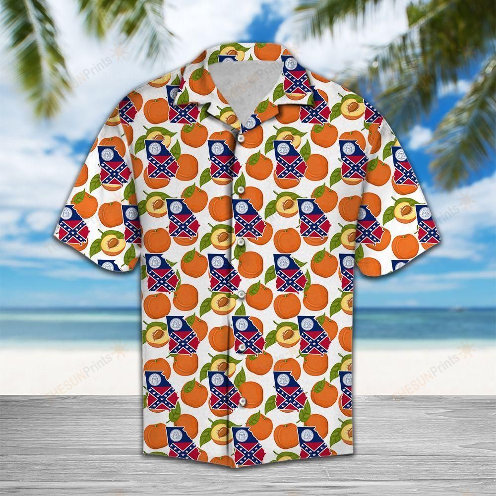 Georgia Peach Hawaiian Shirt Ha31758