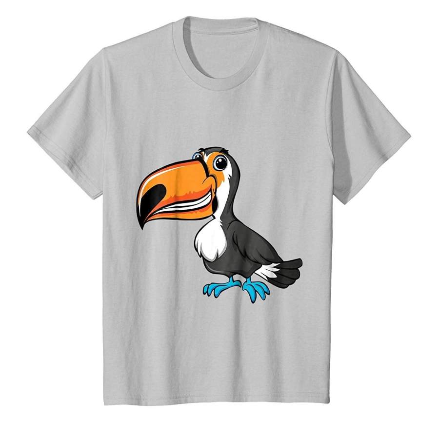 Men’S Fashion T-Shirt Cute Toucan Bird Animal Short Sleeve T-Shirt