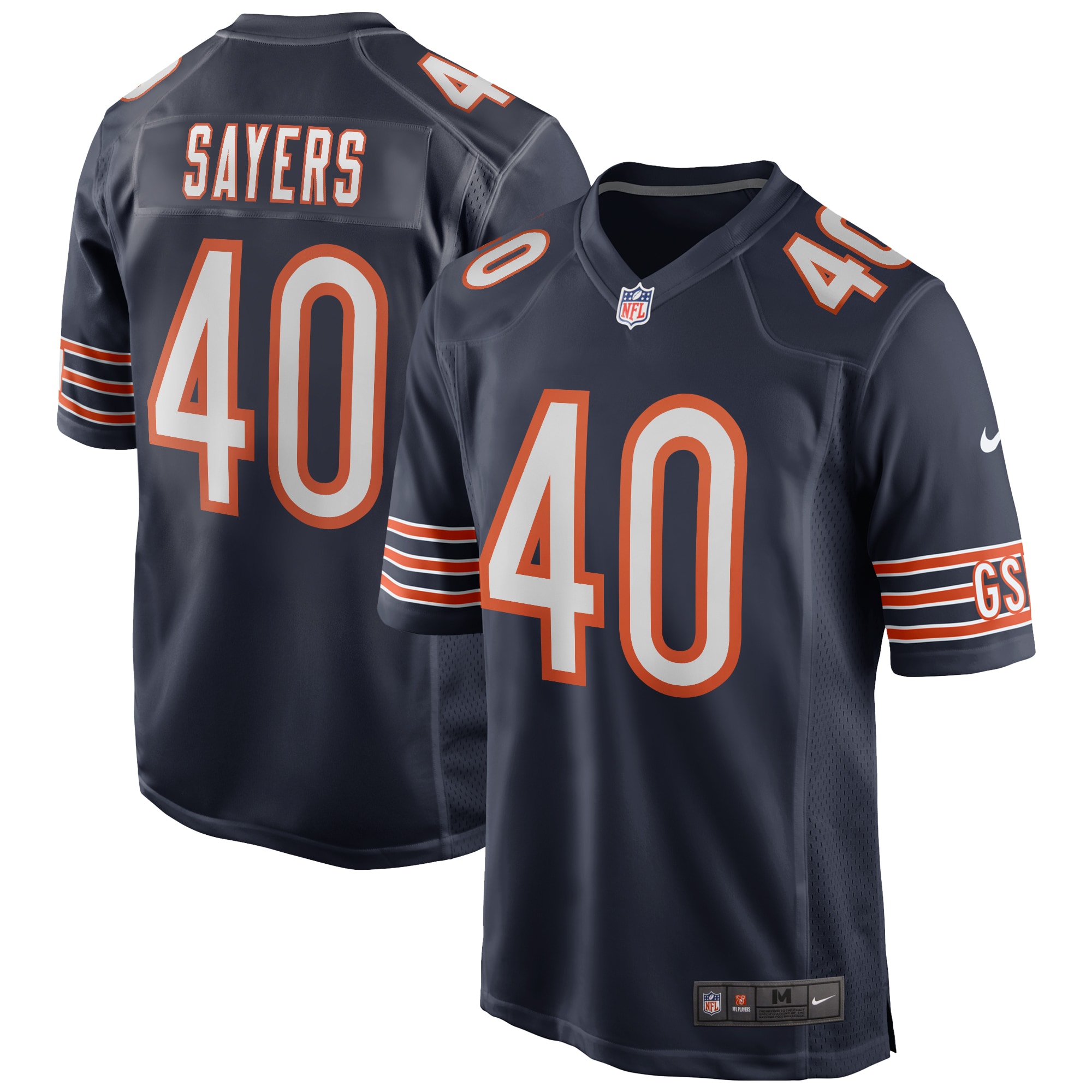 Men’s Chicago Bears Gale Sayers Navy Game Retired Player Jersey