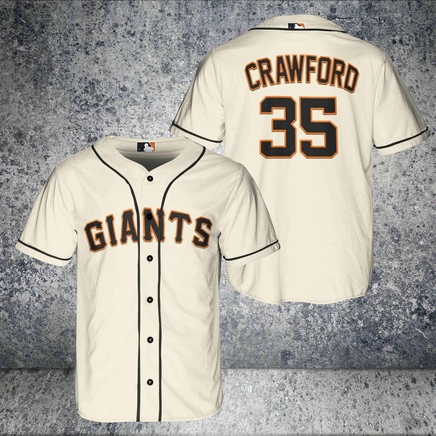 Brandon Crawford #35 San Francisco Giants All Over Print Baseball Jersey For Fans