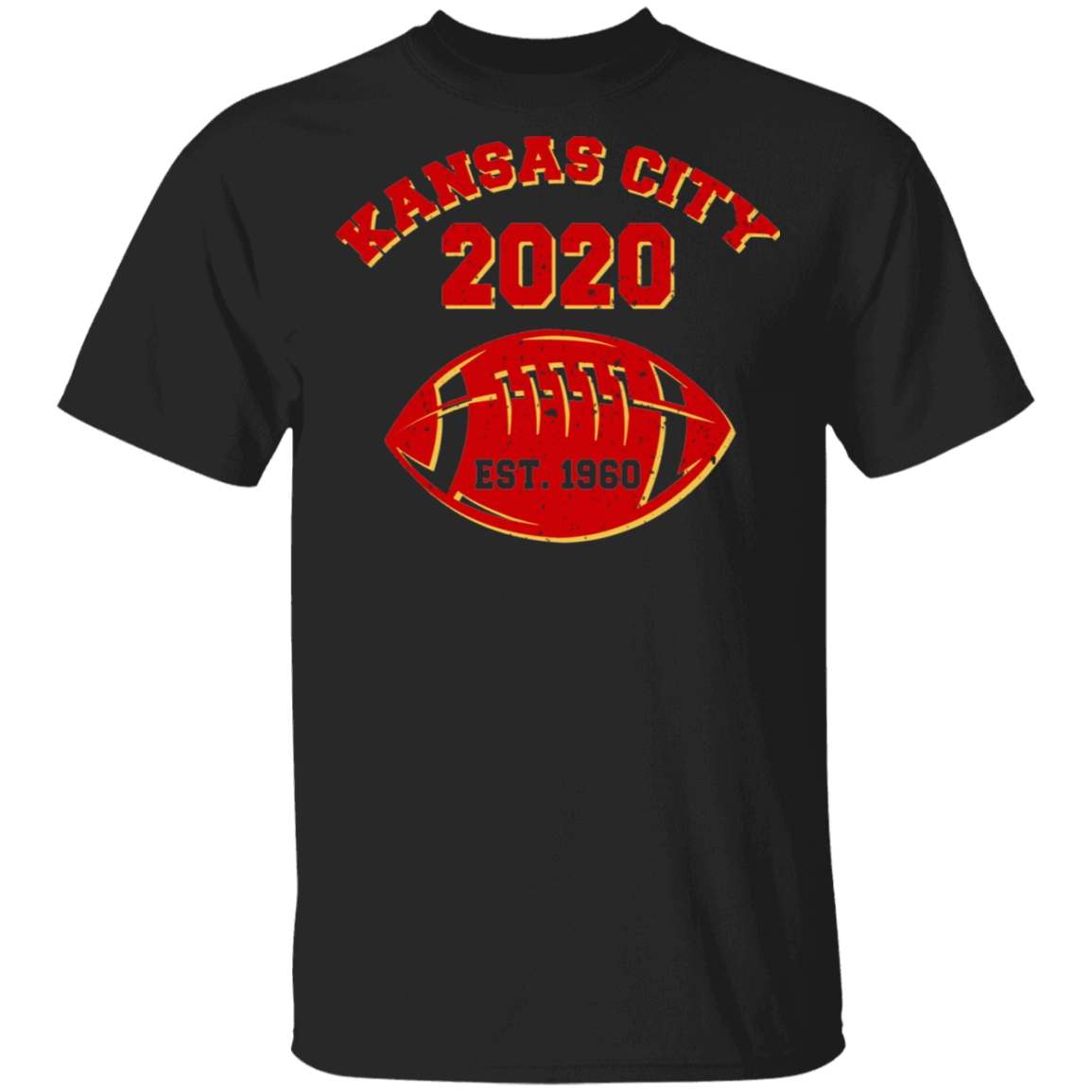 Football Shirt Vintage Kansas City 2020 Est 1960 Funny Football Player Lover Gifts T-Shirt