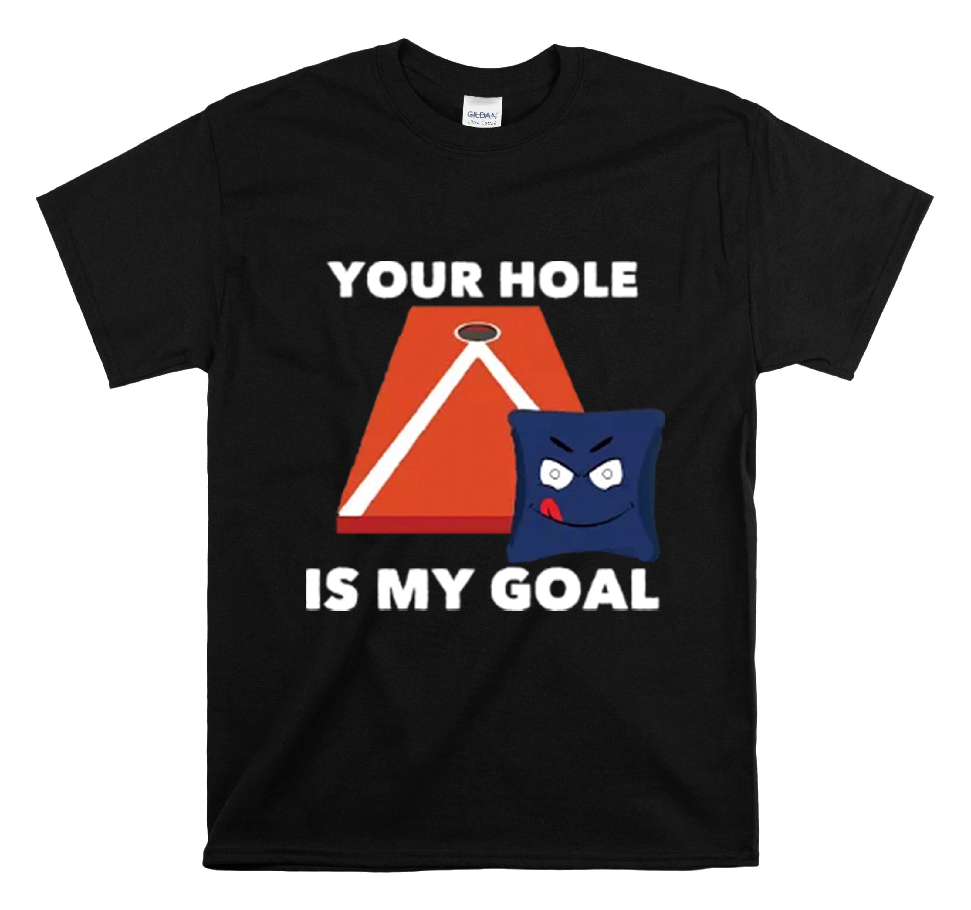 Shirt Funny Your Hole’S My Goal Illustration Golfer Hilarious Golf Competition Sports T-Shirt Unisex Heavy Cotton Tee