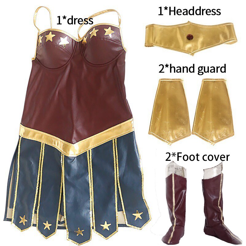 Wonder Woman Costumes Women Superhero Costume Carnival Halloween Costume for Women Sexy Hero Cosplay disfraz mujer Female alx