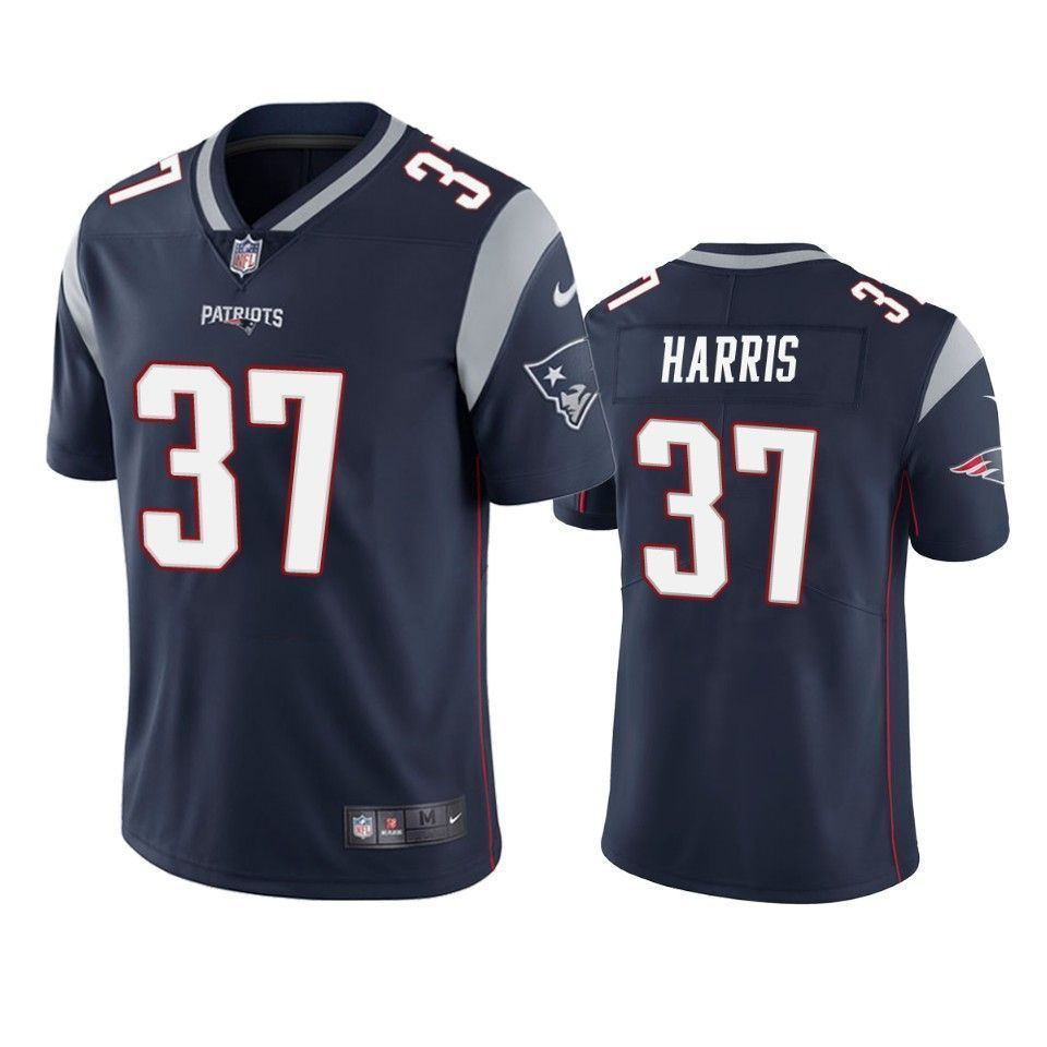 New England Patriots Damien Harris Navy Vapor Limited 3D Jersey