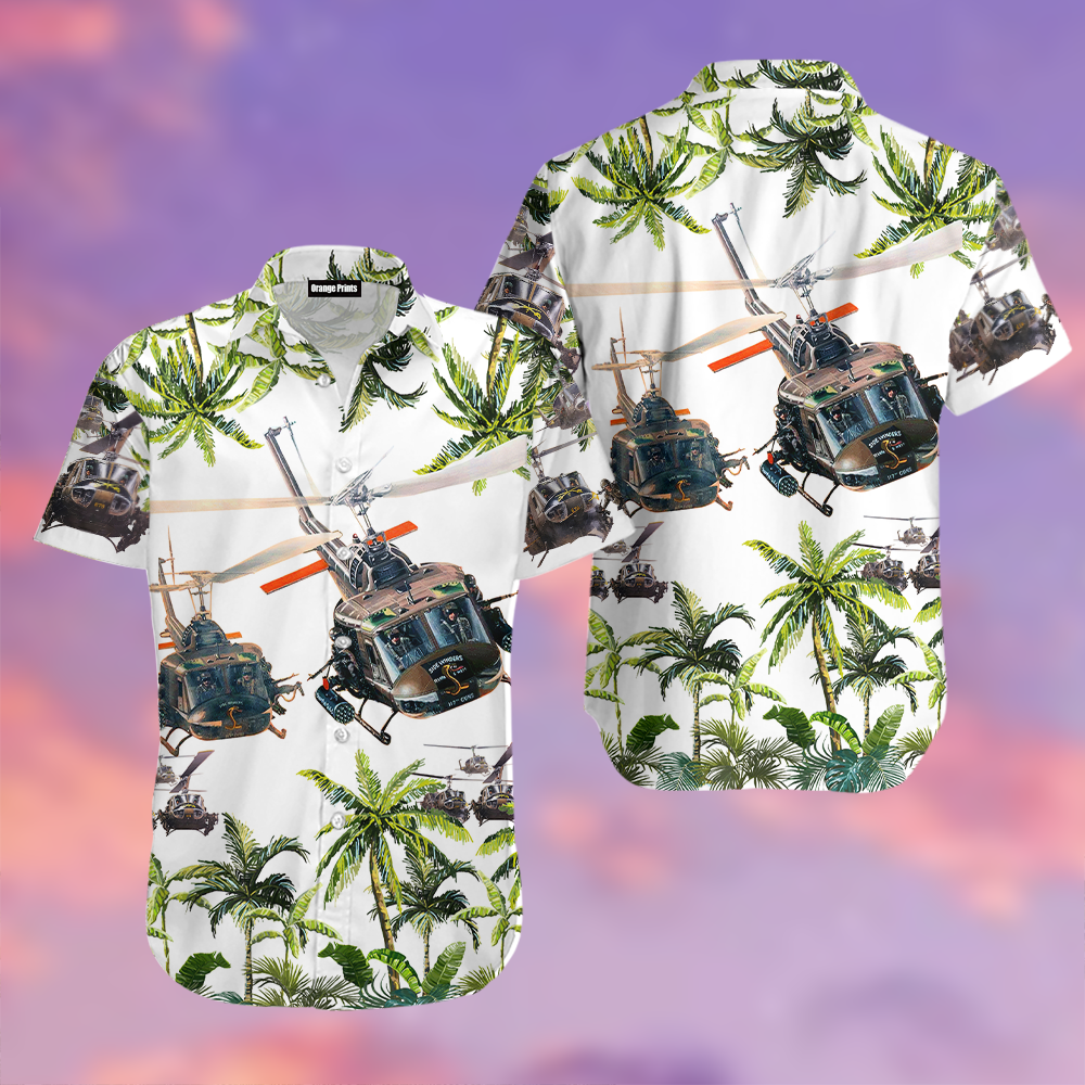 United States Army Huey Helicopter Aloha Hawaii Shirts For Men Women Ha86185