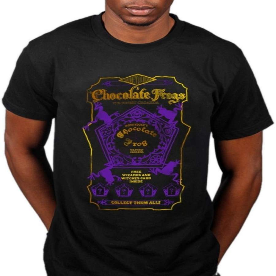 Chocolate Frogs Round Neck Short Sleeves Fashion Clothing Cotton Bottoming T Shirt