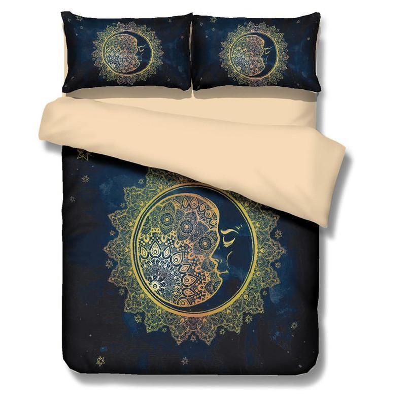 3D Mandala Sun Bedding Set