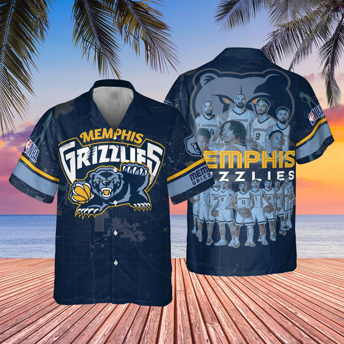 Tropical Bliss Shirt Authentic Memphis Grizzlies Edition