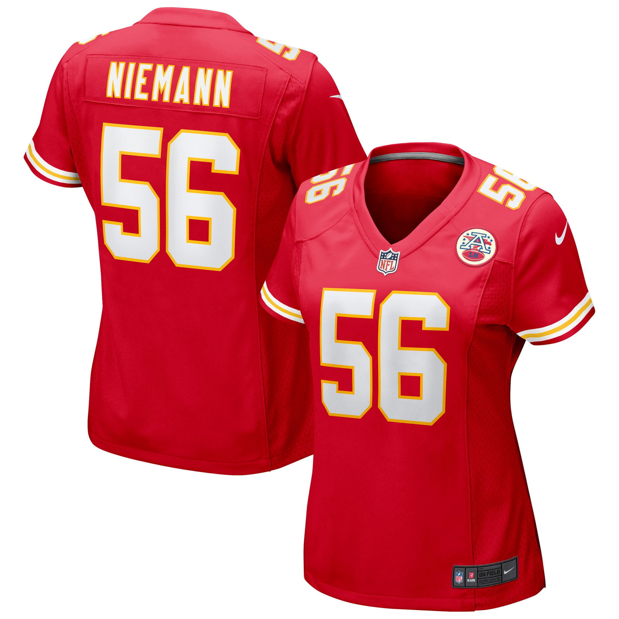 Ben Niemann Kansas City Chiefs Womens Game Jersey – Red NFL