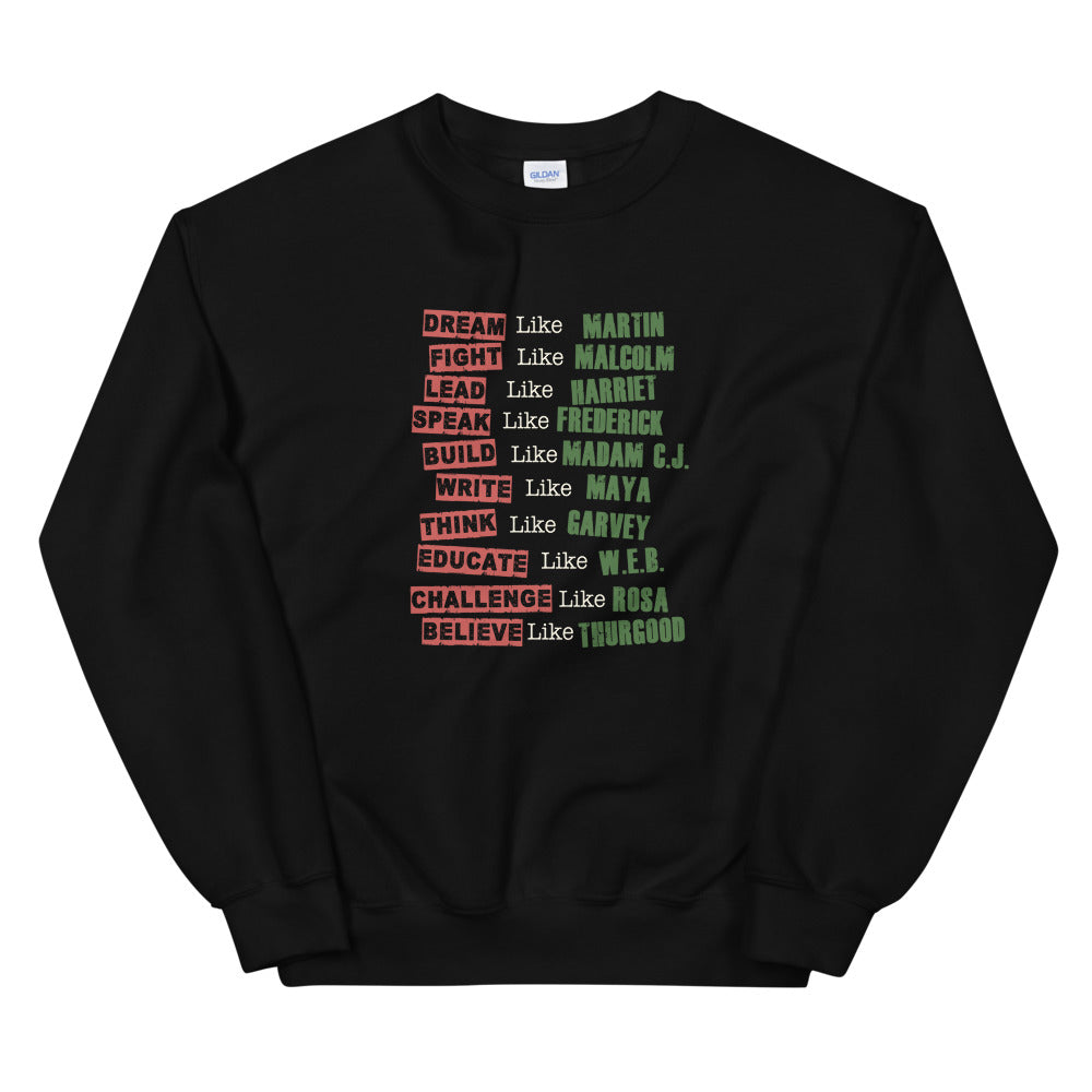 Fight Like Melanin Icons Sweatshirt