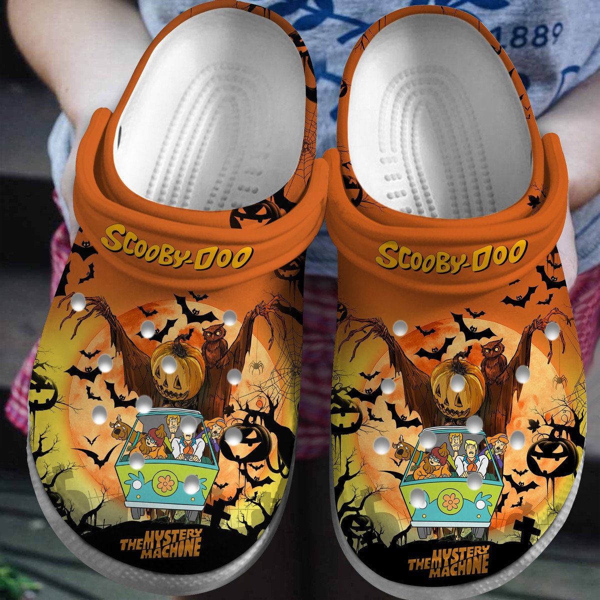 Scooby Doo Cartoon Crocs Crocband Clogs Shoes Comfortable For Men Women and Kids 8