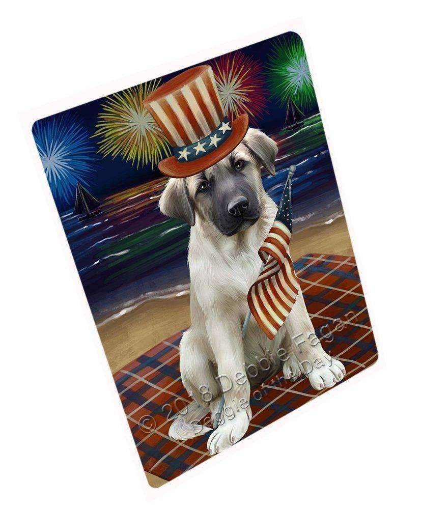 4Th Of July Firework Anatolian Shepherd Dog Blanket Blnkt49494