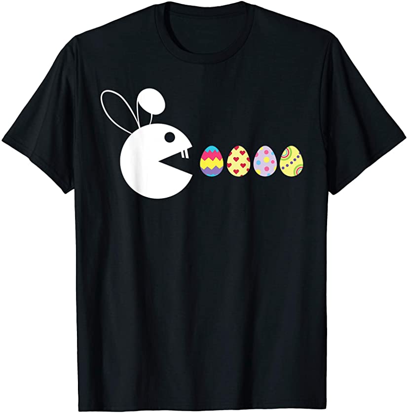 Bunny Happy Easter Egg Hunting Video Game Gamer T-Shirt