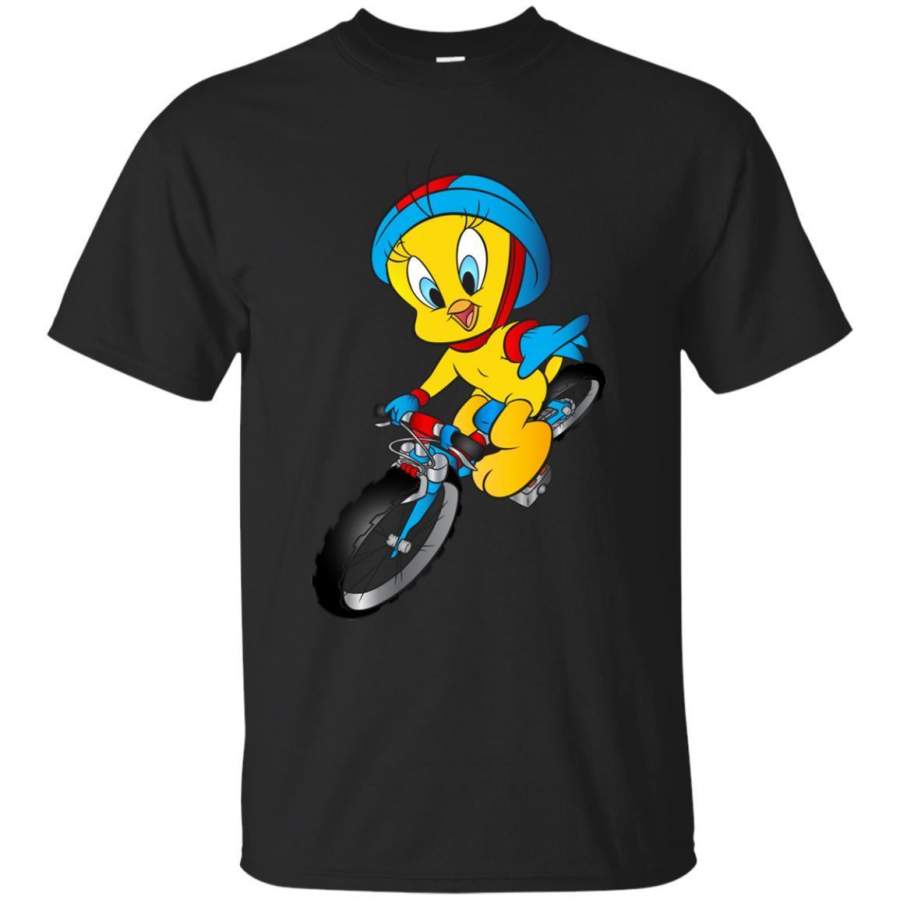 AGR Cartoon Tweety Bird Riding Bicycle Shirt