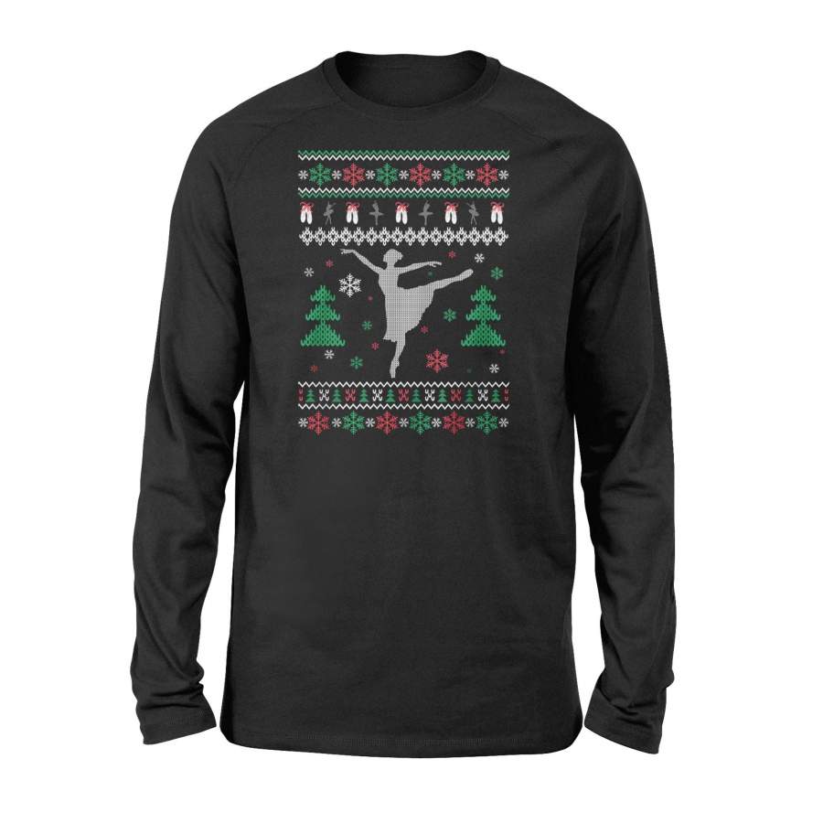 Ballet Dancer Ugly Christmas Sweaters Long Sleeve