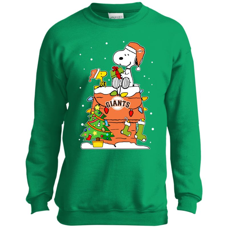 San Francisco Giants Snoopy Ugly Christmas Sweaters Shirts