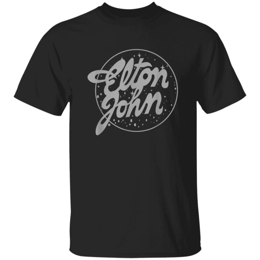 Elton John Official Vintage Tour Logo  TShirt