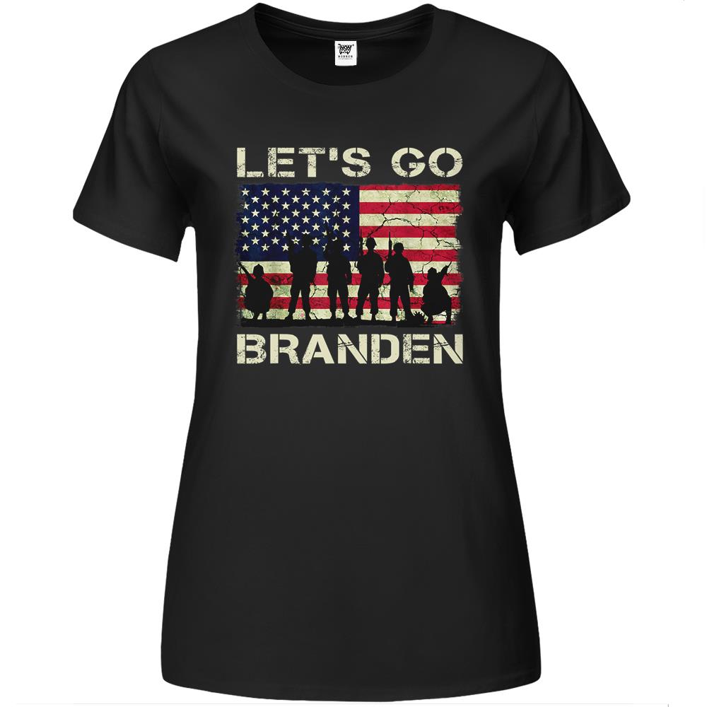 Let’S Go Braden Brandon Us Flag Funny Trendy Sarcastic Premium Womens T Shirts