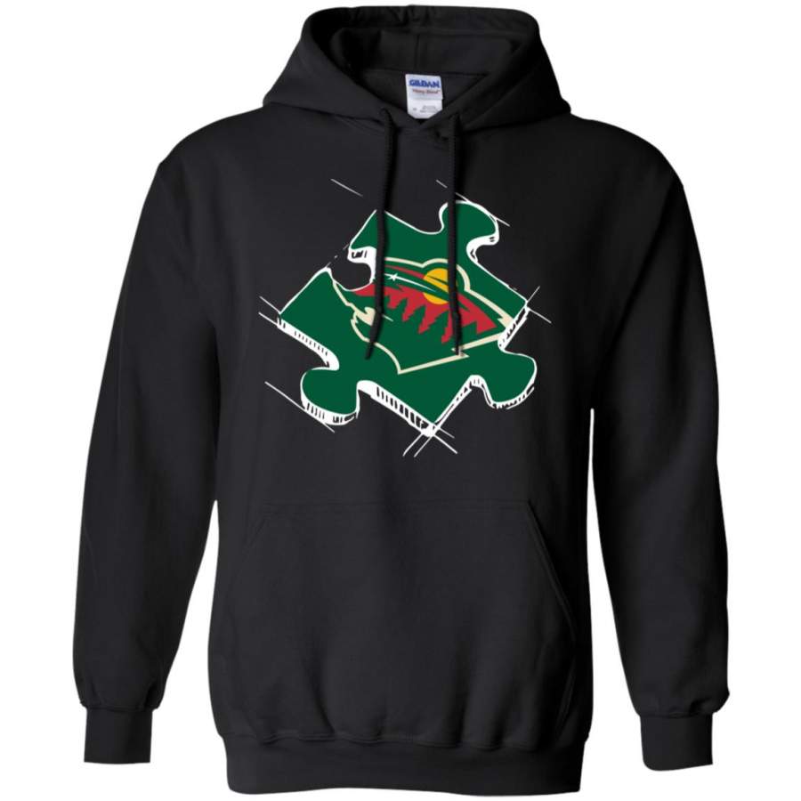 Minnesota Wild Autism puzzle Hoodie – Moano Store