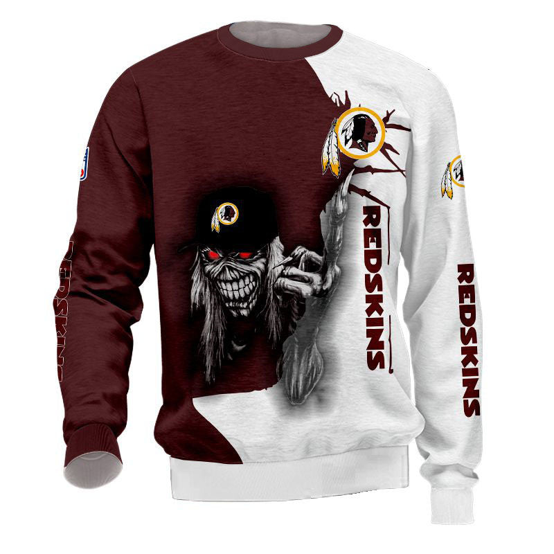 Washington Commanders Crewneck Sweatshirt Iron Maiden Fuck