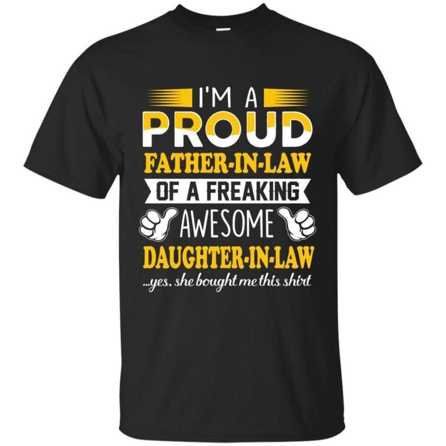 AGR Father’s Day Tshirts Father In Law Of A Freaking Awesome Daughter In Law Hoodies Sweatshirts