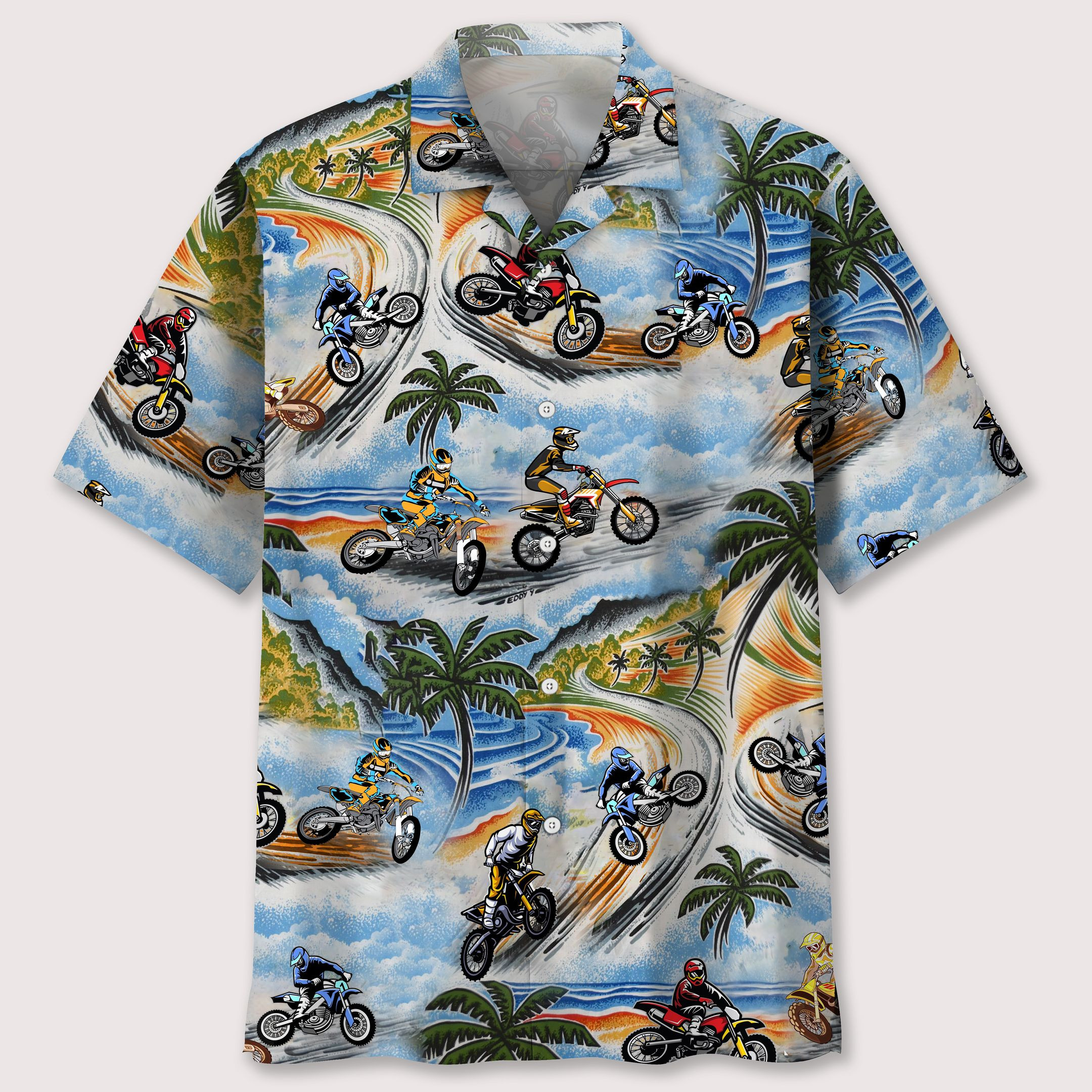 Motocross Hawaiian Shirt Ha23303