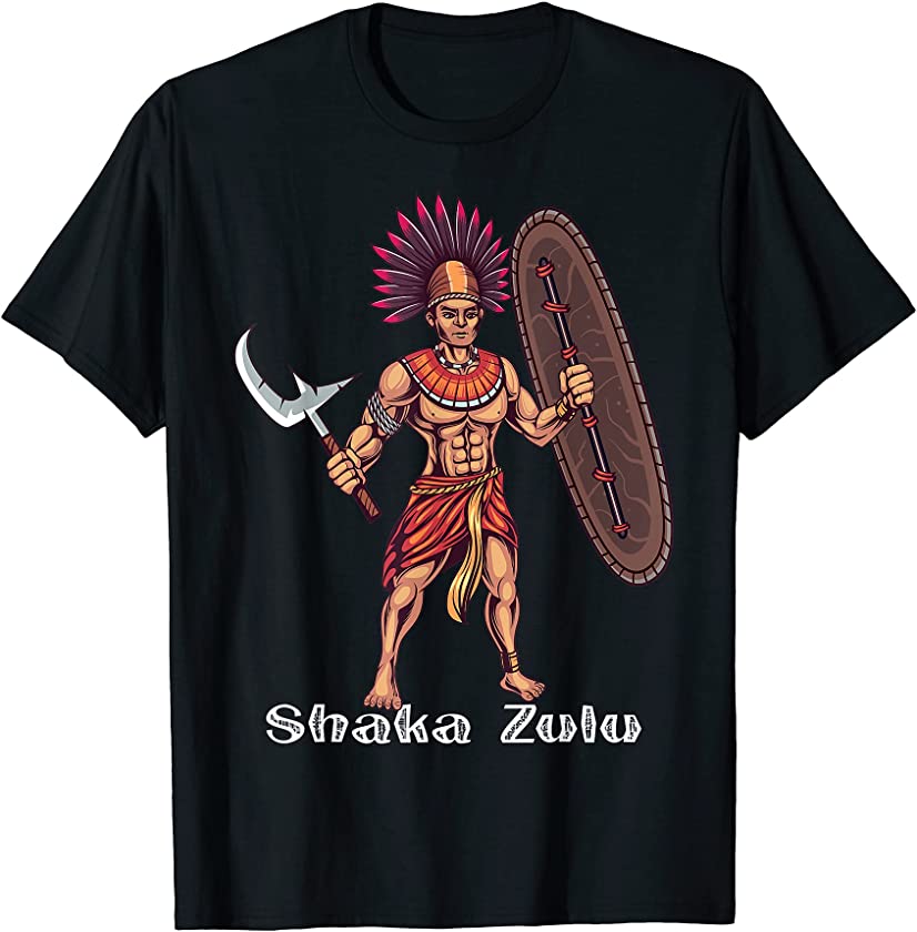 Shaka Zulu African Warrior Leader African King Juneteenth T-Shirt