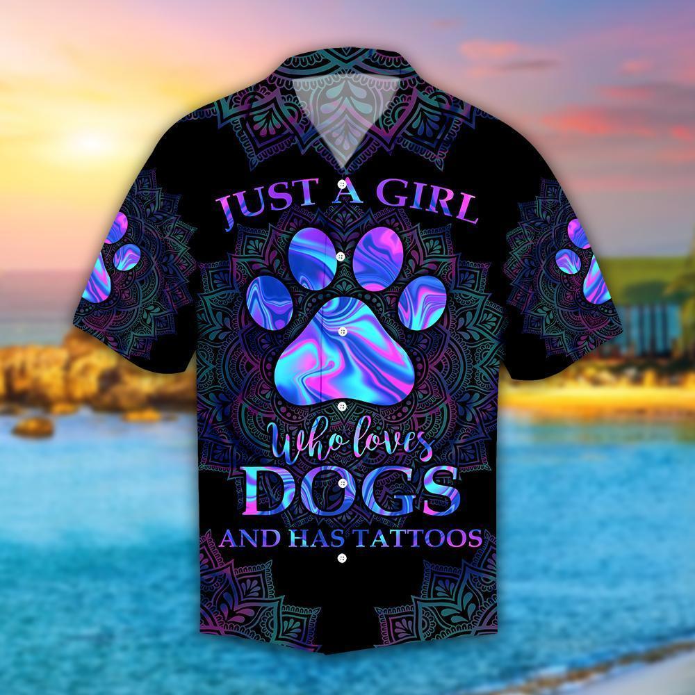 Girl Loves Dog Hawaii Shirt For Men Women Adult Ha90979