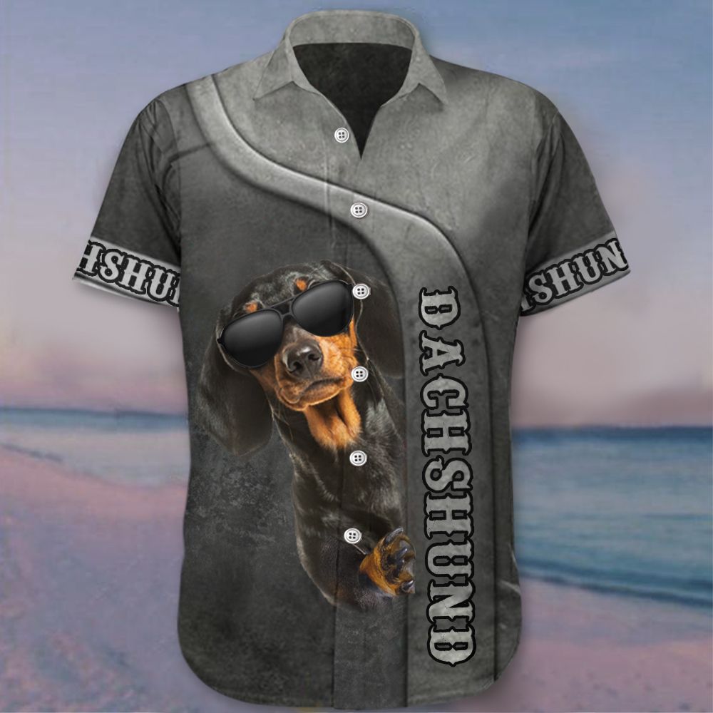 Dachshund Hawaii Shirt Cool Dog Graphic Tee Gift Ideas For Lovers Owners Ha35556