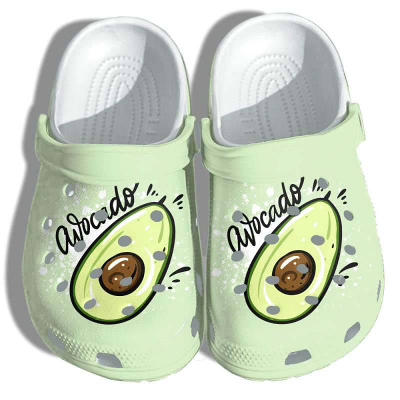 Avocado Cute Funny Rubber clog Shoes Comfy Footwear