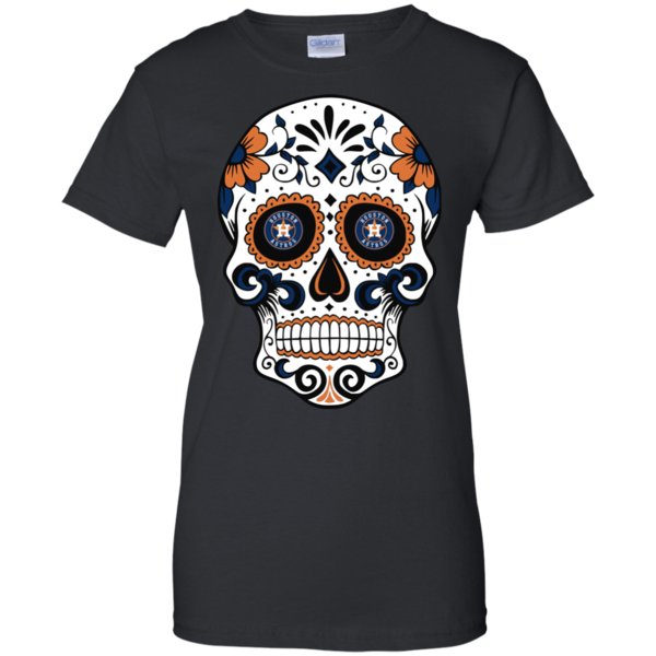 Houston Astros Sugar Skull T-shirt Long Sleeve Sweatshirt Hoodie