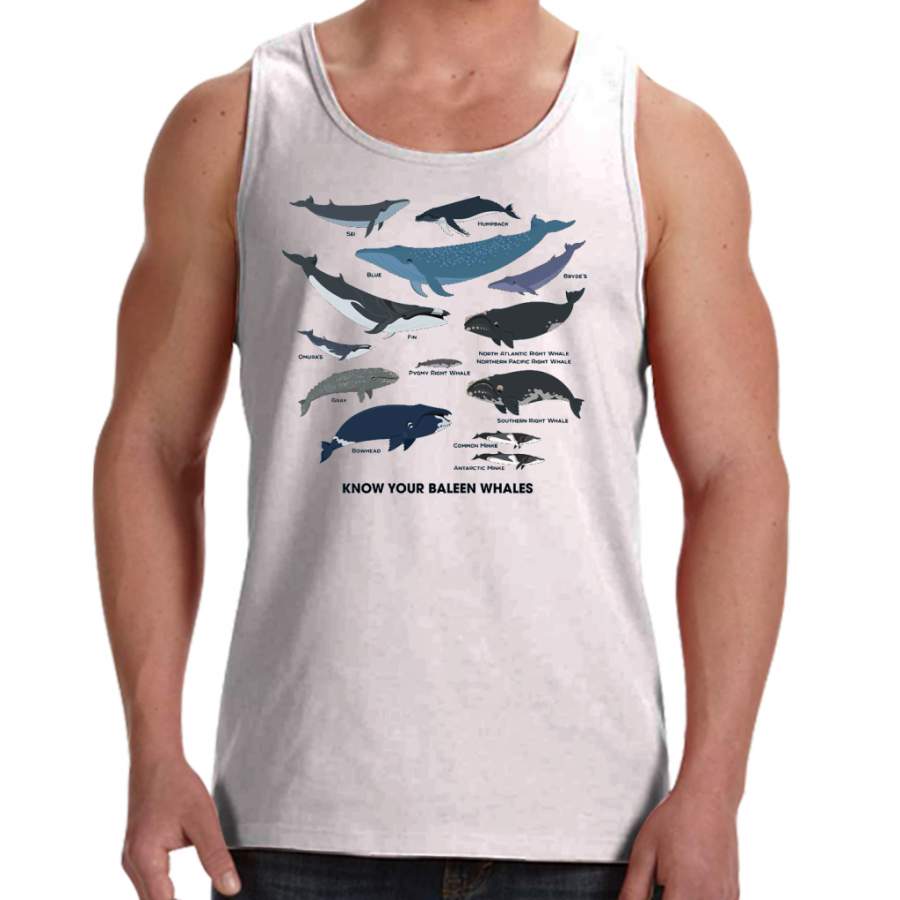 Know Your Baleen Whales Men Tank Top