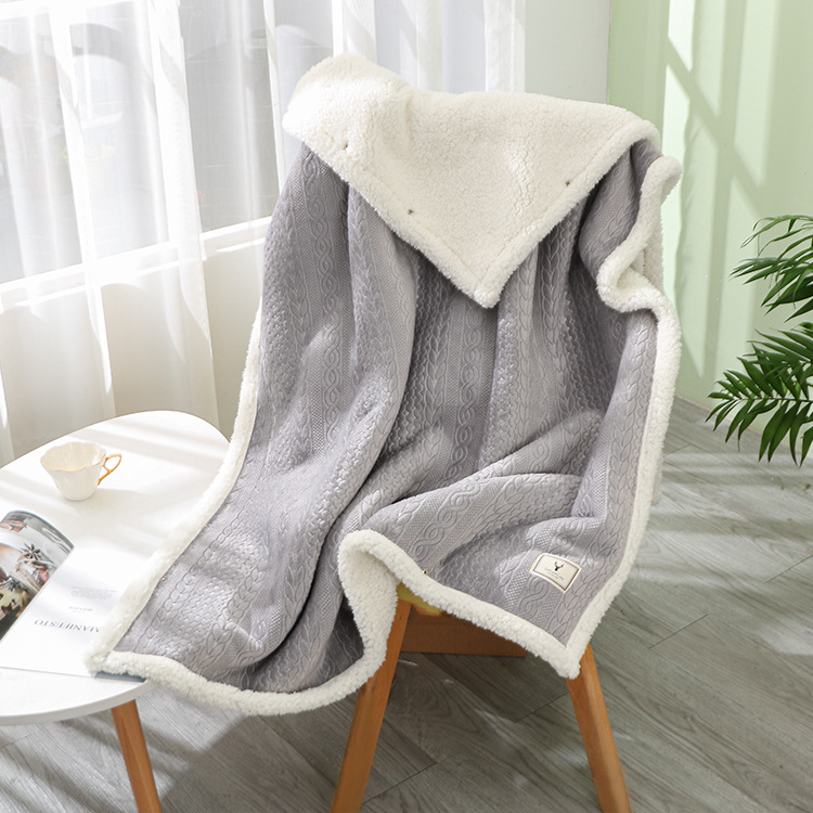 Blanket Lamb Velvet Office Nap Shawl Blanket Wearable Fleece Fluffy Soft Warm Women Kids Sleepwear Sweatshirt Cape Lazy Blanket alx