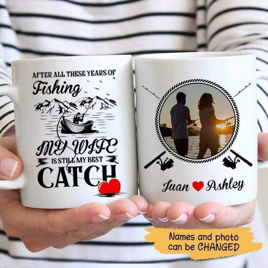 My Best Catch Photo Personalized Mug