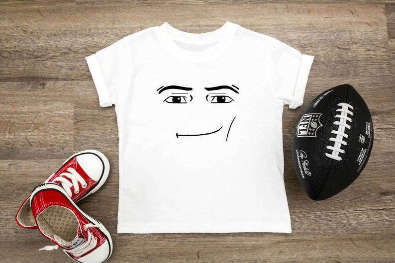 Roblox Man Face Boy Shirt Funny Gamer Birthday Christmas Gift Back To School T-Shirt