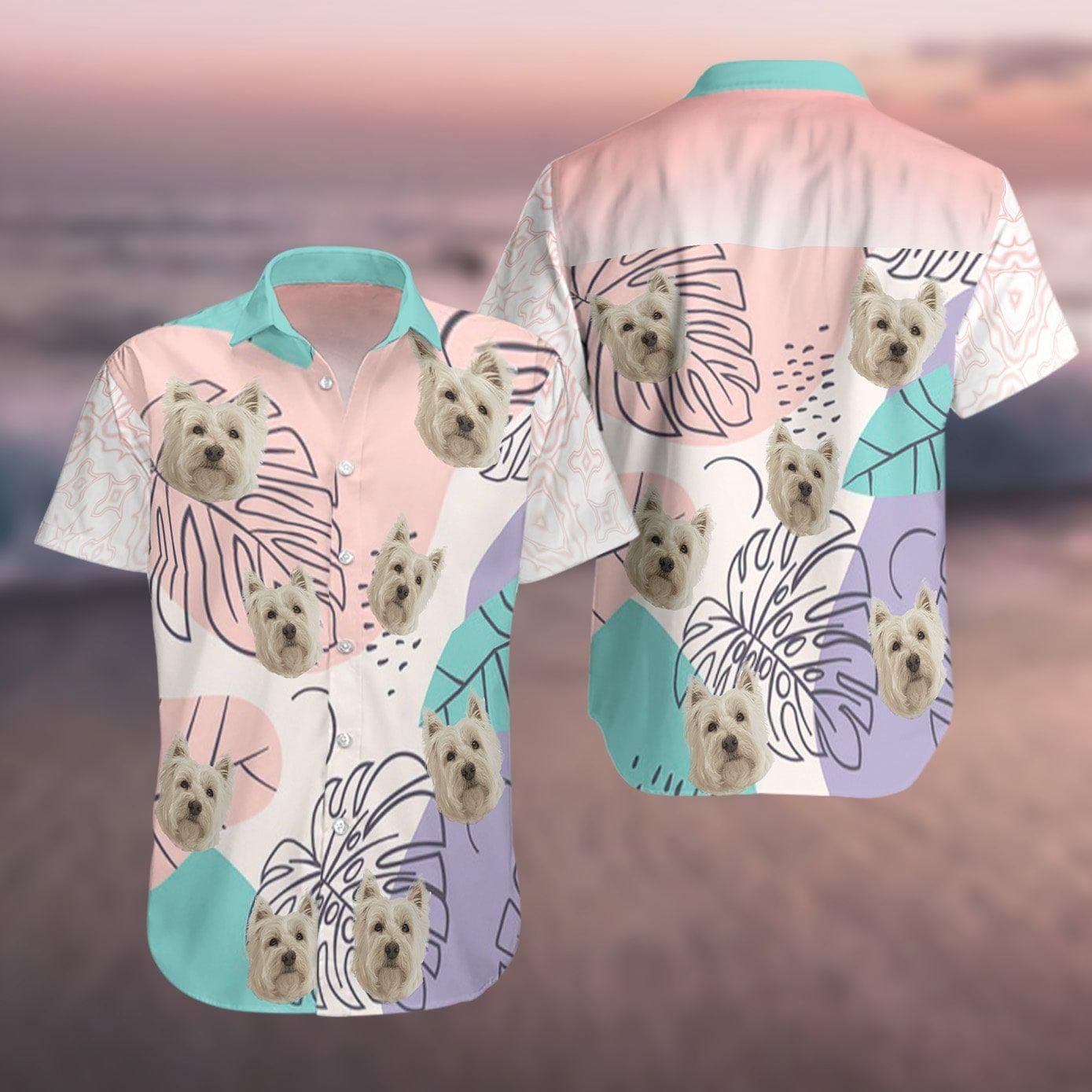 West Highlwhite Terriers Pink Hawaii Shirt For Men And Women Ha80333