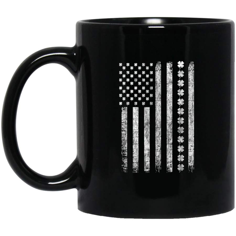 American Flag USA Mug St Patricks Day Vintage Irish Gift Mug